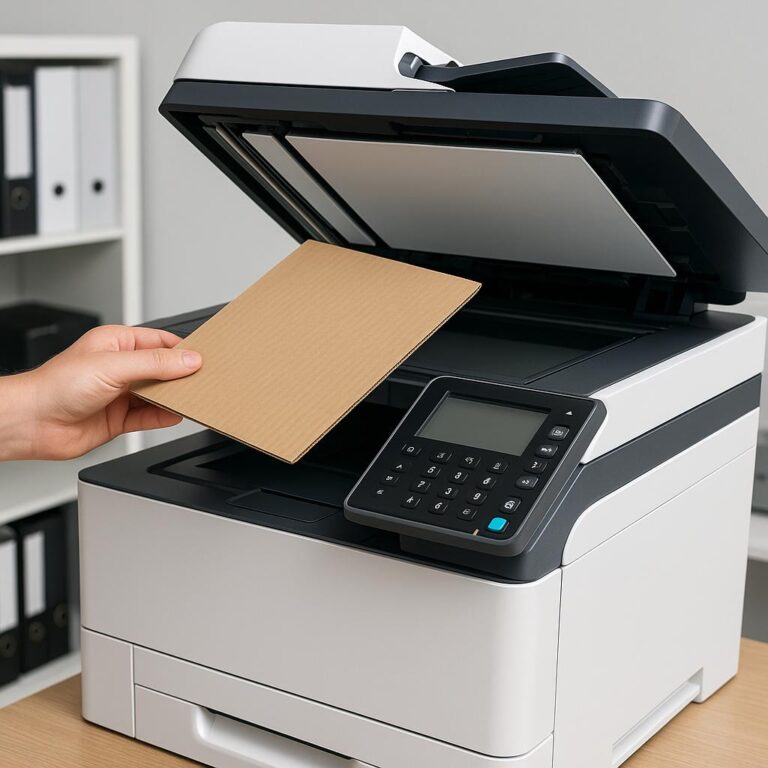 czy do kserokopiarki można włożyć tekturę?