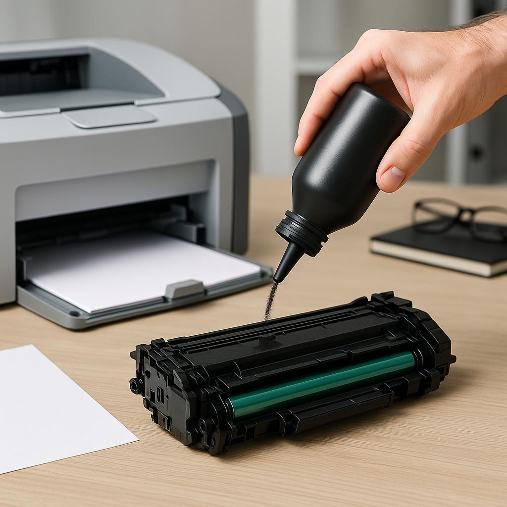 czy można napełnić toner do drukarki laserowej?