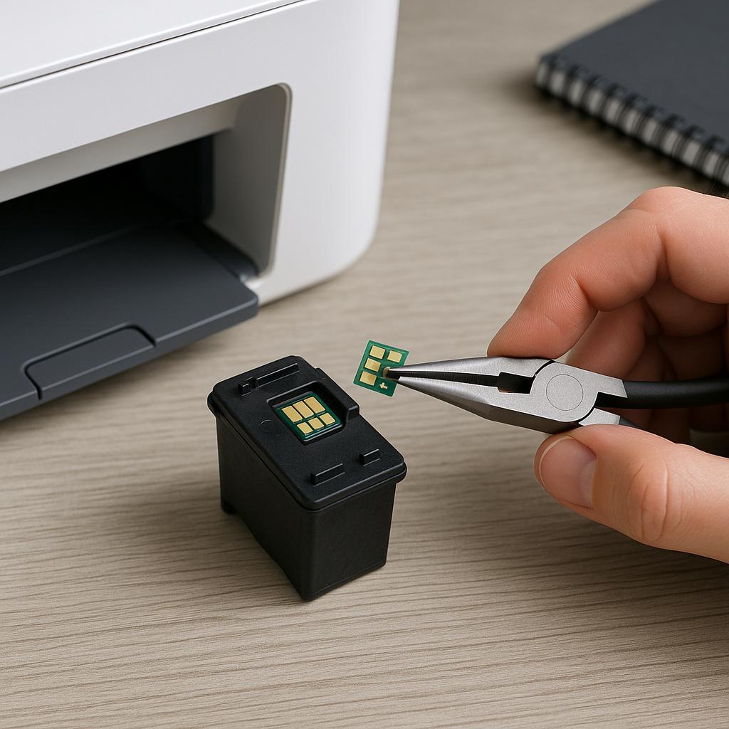 czy można wyjąć chip z wkładu atramentowego?