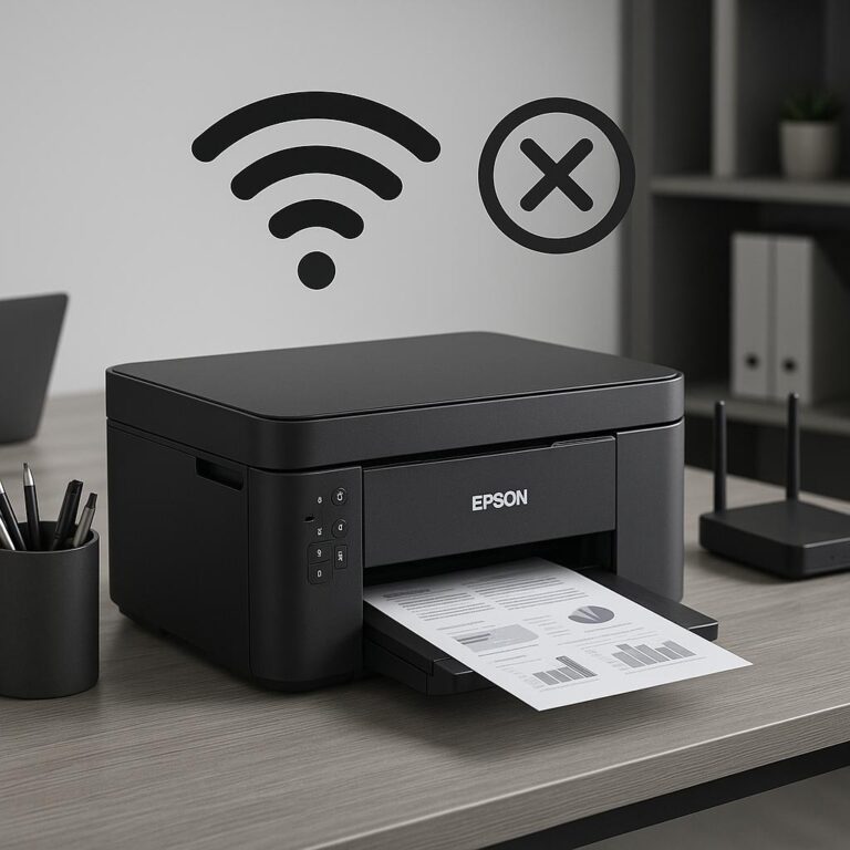 dlaczego drukarka epson nie łączy się z wifi?