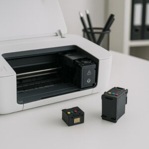 dlaczego drukarka pokazuje brak tuszu i nie drukuje?