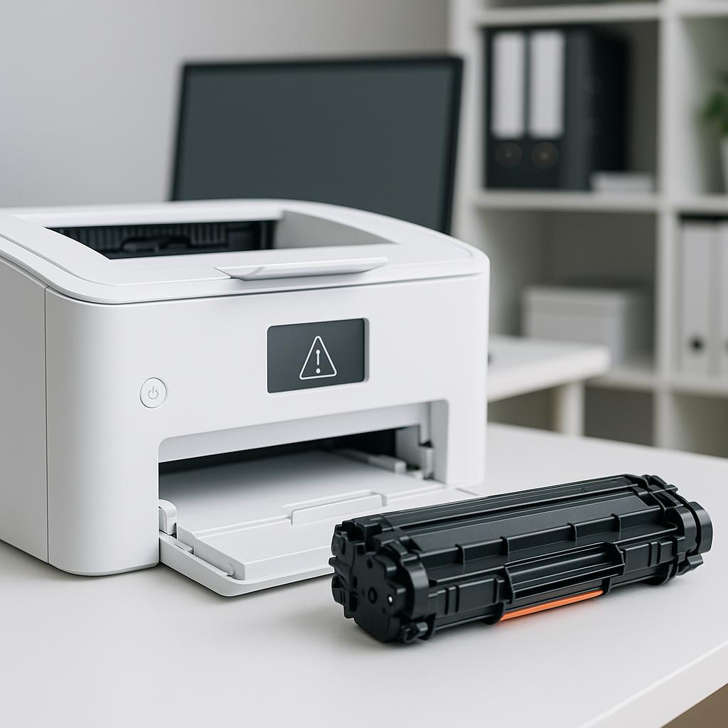 dlaczego moja drukarka ciągle wyświetla komunikat o konieczności wymiany tonera?