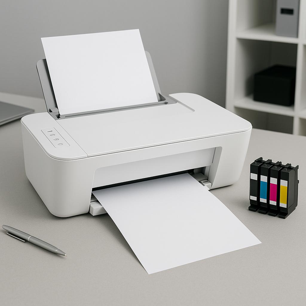 dlaczego moja drukarka drukuje puste strony po wymianie tuszu?