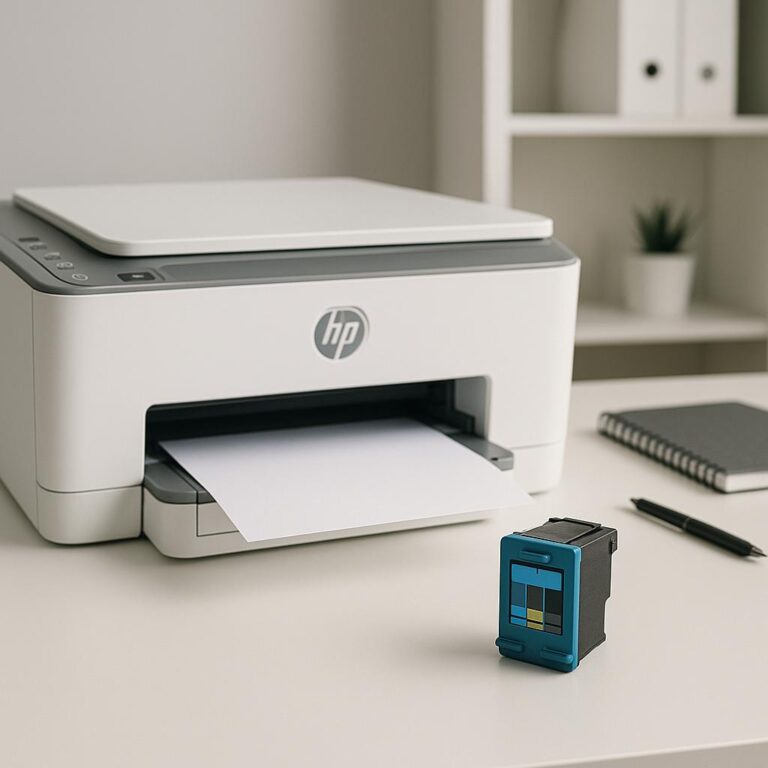 dlaczego moja drukarka hp drukuje, ale nie ma tuszu?