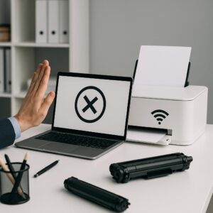 dlaczego nie mogę połączyć się z drukarką bezprzewodowo?