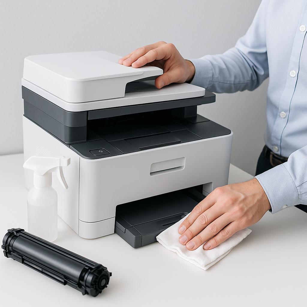 jak fizycznie wyczyścić drukarkę?