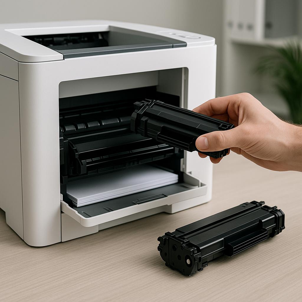 jak opróżnić kartridż?