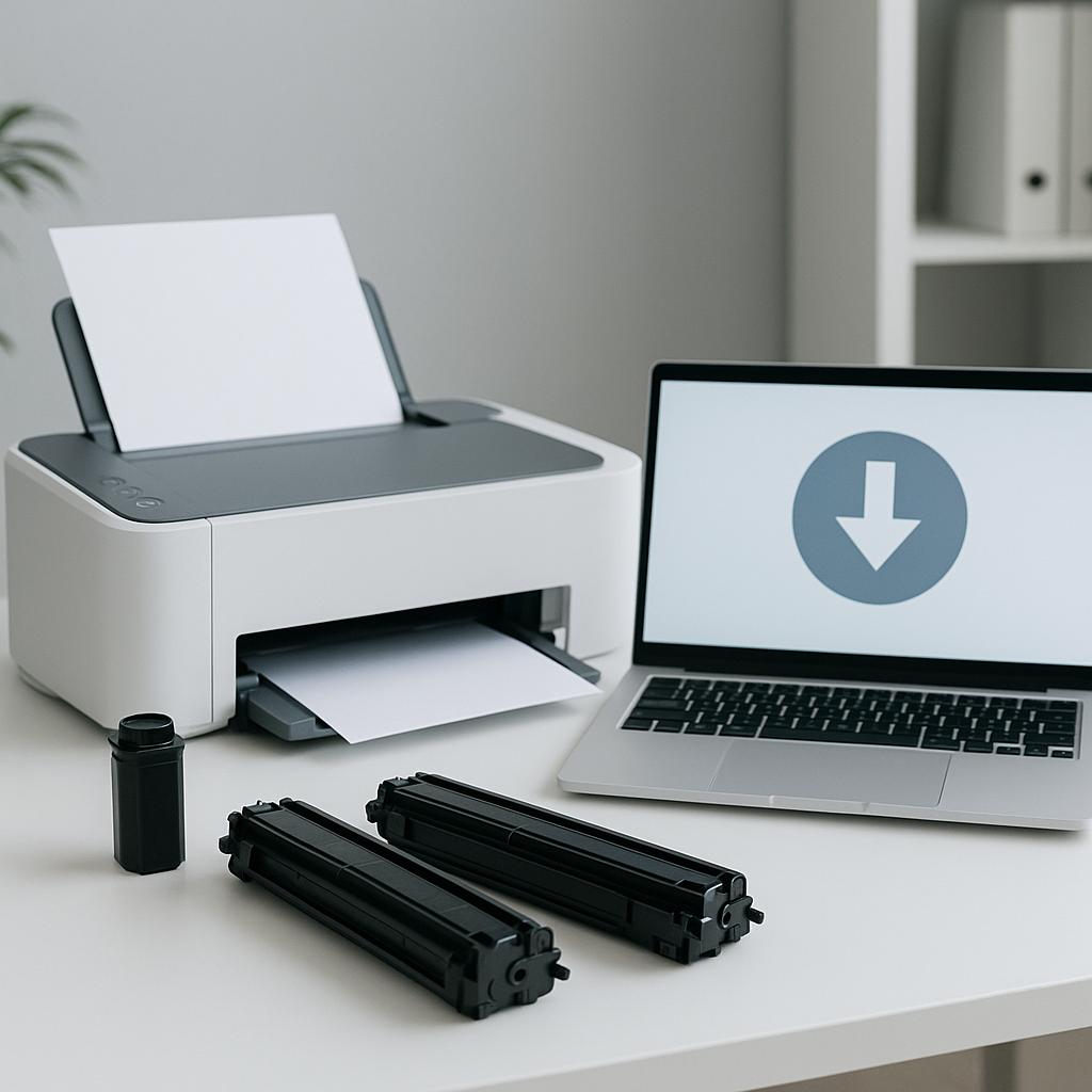 jak pobrać sterownik drukarki na komputer?