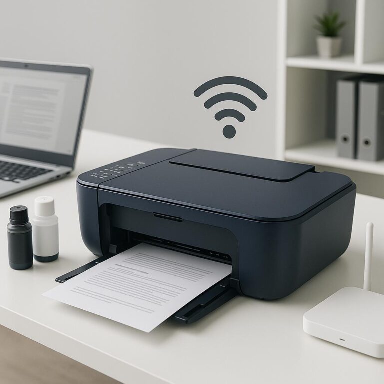 jak podłączyć drukarkę canon e560 do sieci wi-fi?