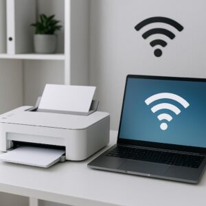 jak podłączyć drukarkę do komputera przez wi-fi?