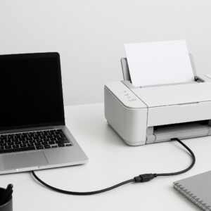 jak podłączyć drukarkę kablem do komputera?