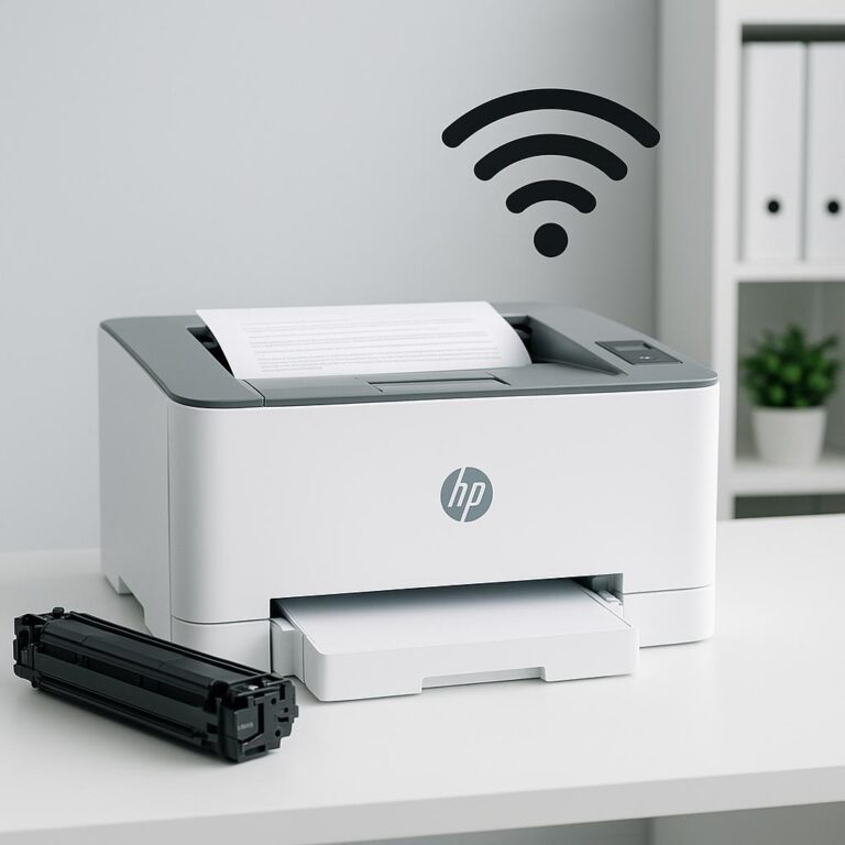 jak podłączyć hp laserjet do wi-fi?