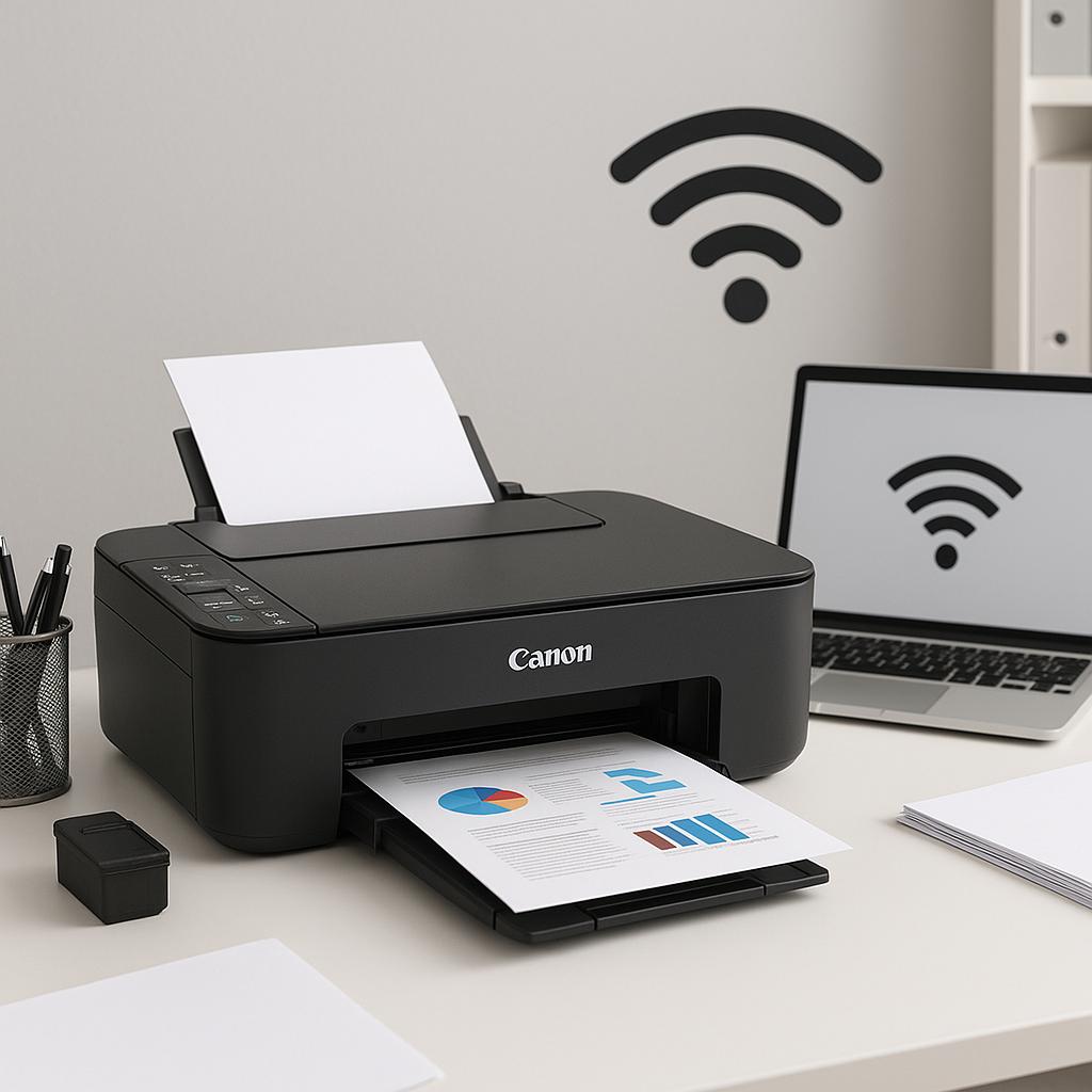 jak połączyć canon pixma z wi-fi?