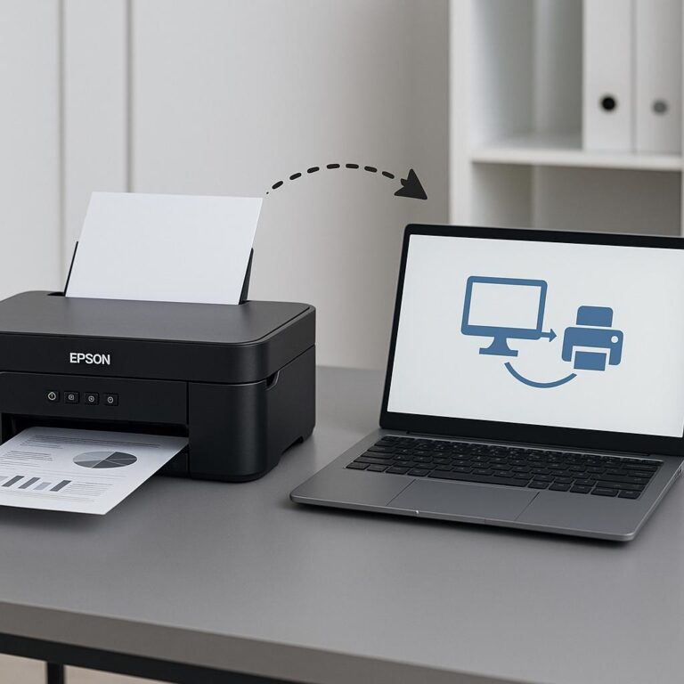 jak połączyć drukarkę epson z komputerem?