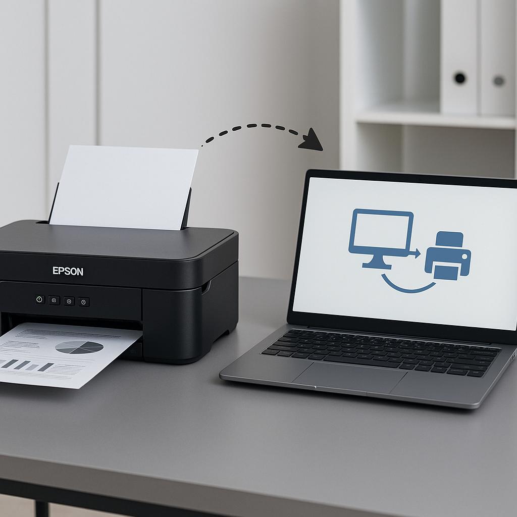 jak połączyć drukarkę epson z komputerem?