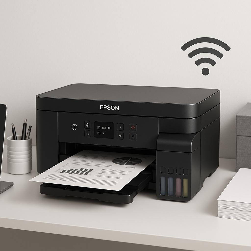 jak połączyć drukarkę epson z wifi?