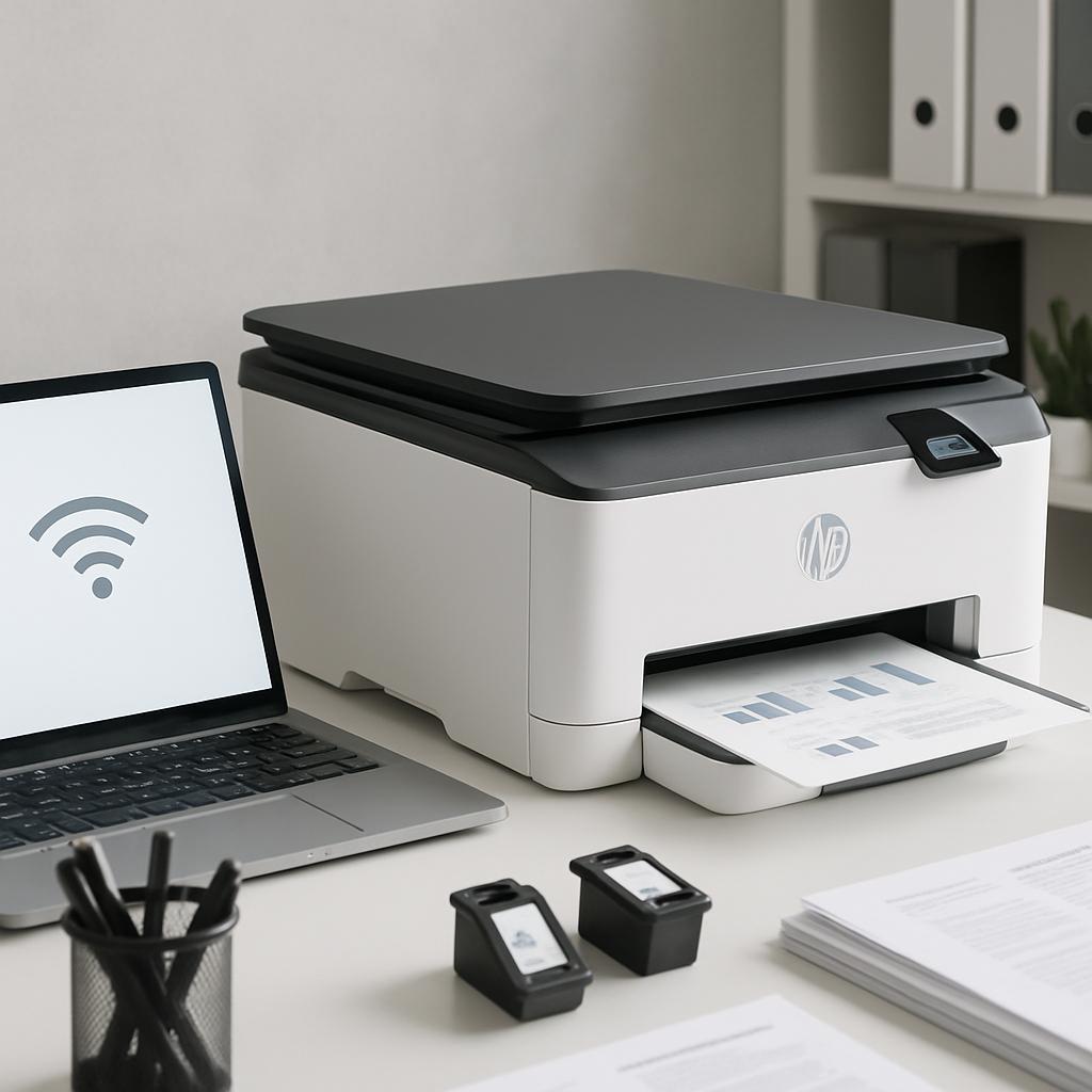 jak połączyć drukarkę hp envy?