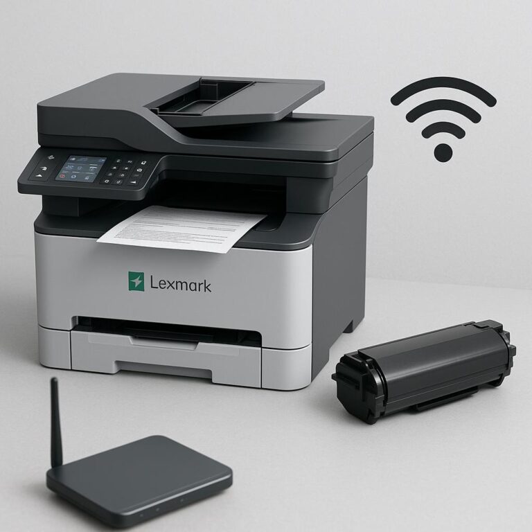 jak połączyć drukarkę lexmark z wifi?