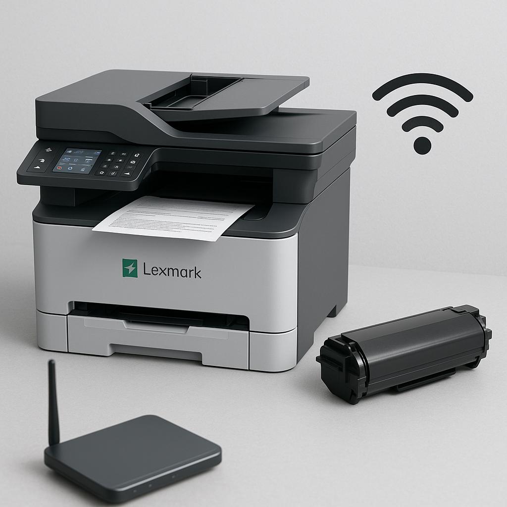 jak połączyć drukarkę lexmark z wifi?