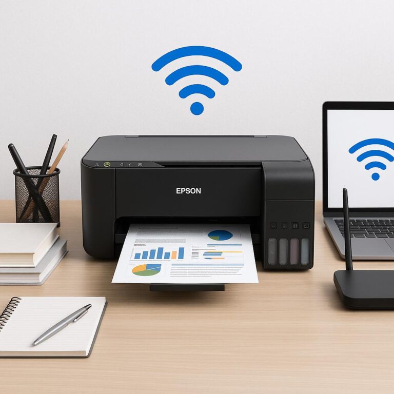 jak połączyć drukarkę z wifi epson l3250?