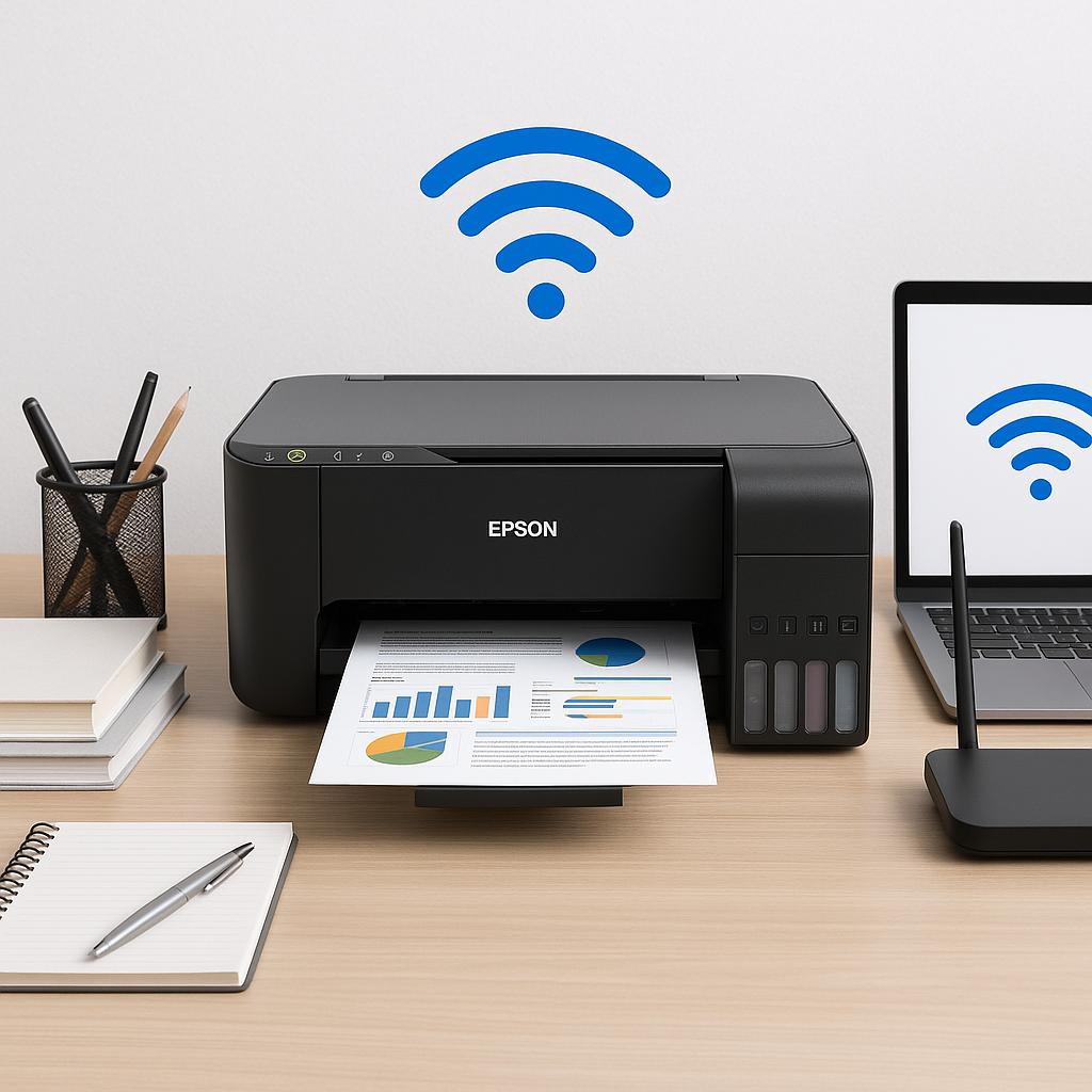 jak połączyć drukarkę z wifi epson l3250?