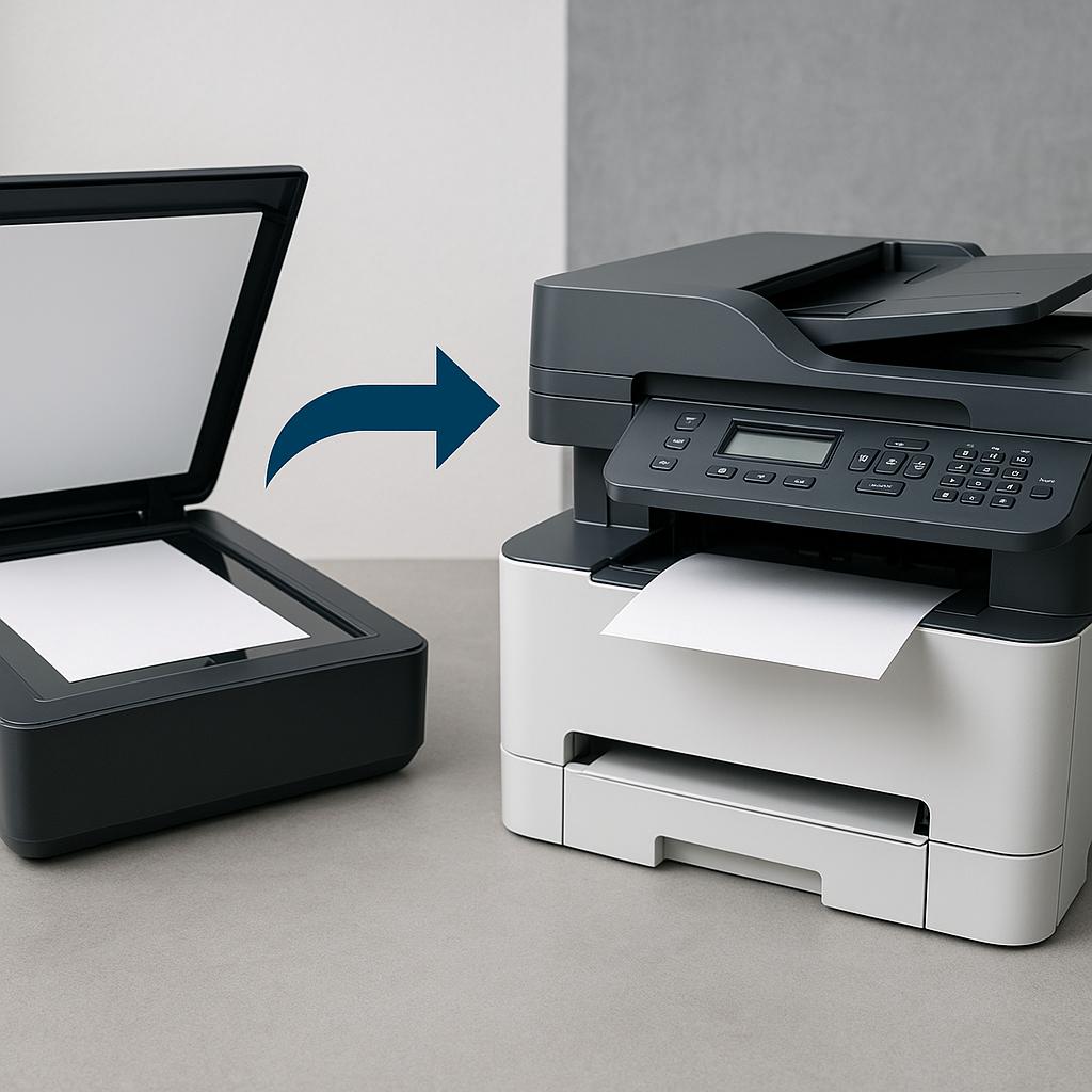 jak połączyć drukarkę ze skanerem?