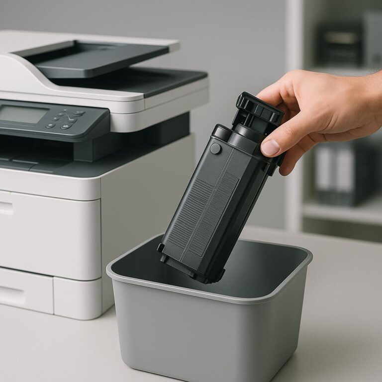 jak pozbyć się pojemnika na zużyty toner?