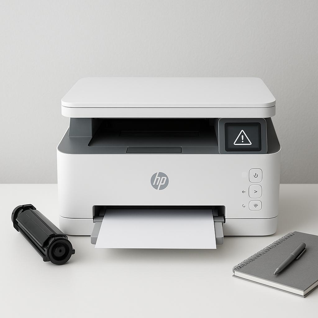 jak rozwiązać błąd e1 w drukarce hp?