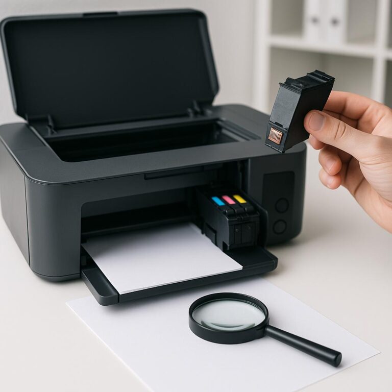 jak sprawdzić czy tusz jest zaschnięty?