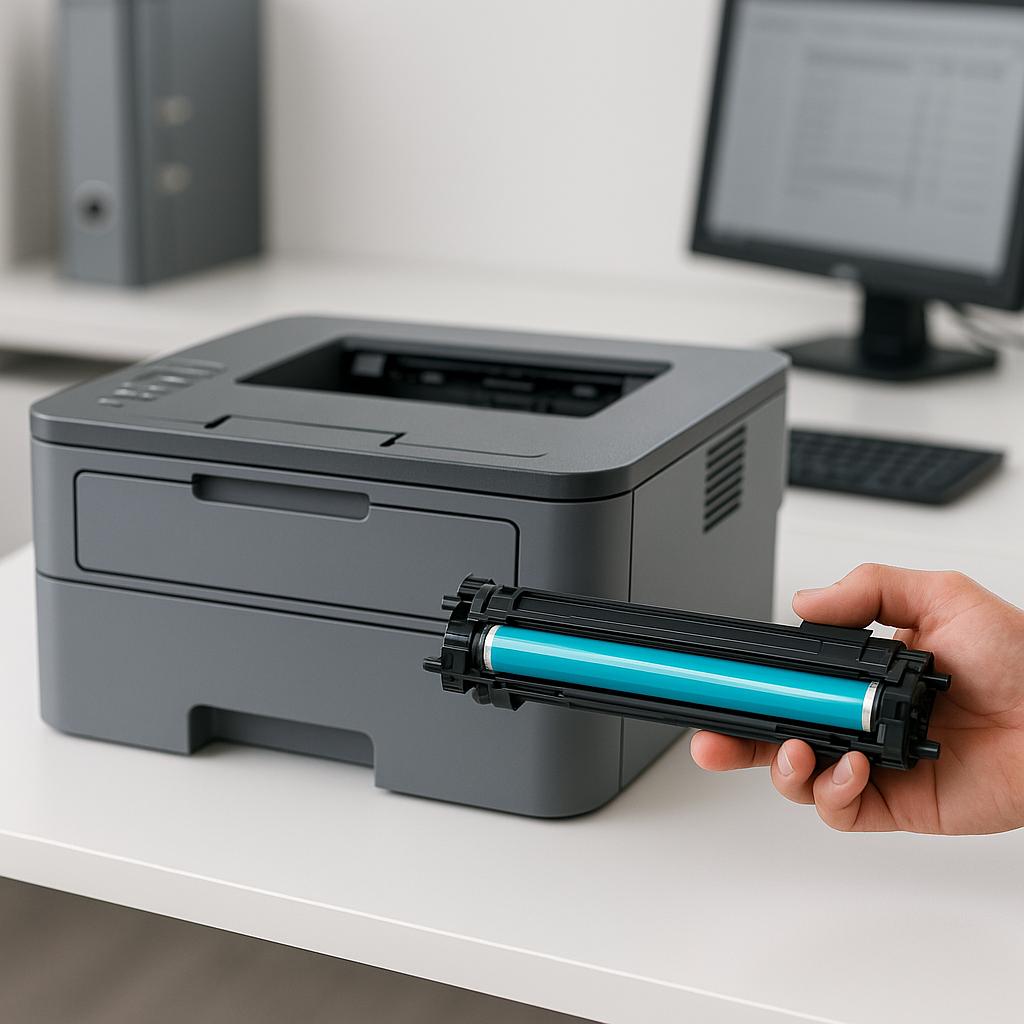 jak sprawdzić ilość tonera w drukarce brother?