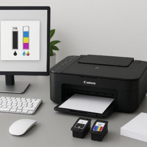 jak sprawdzić poziom tuszu w drukarce canon pixma ts3150?