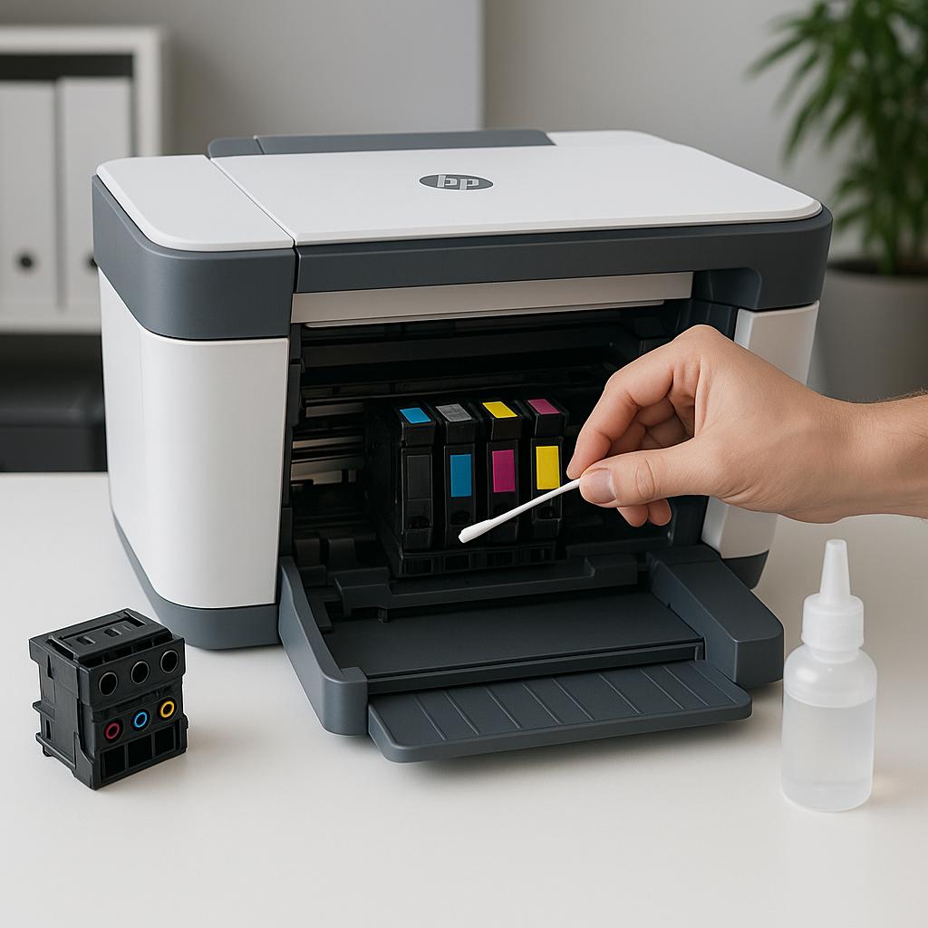 jak udrożnić głowicę w drukarce hp?