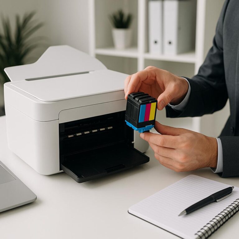 jak uruchomić drukarkę po zmianie tuszu?