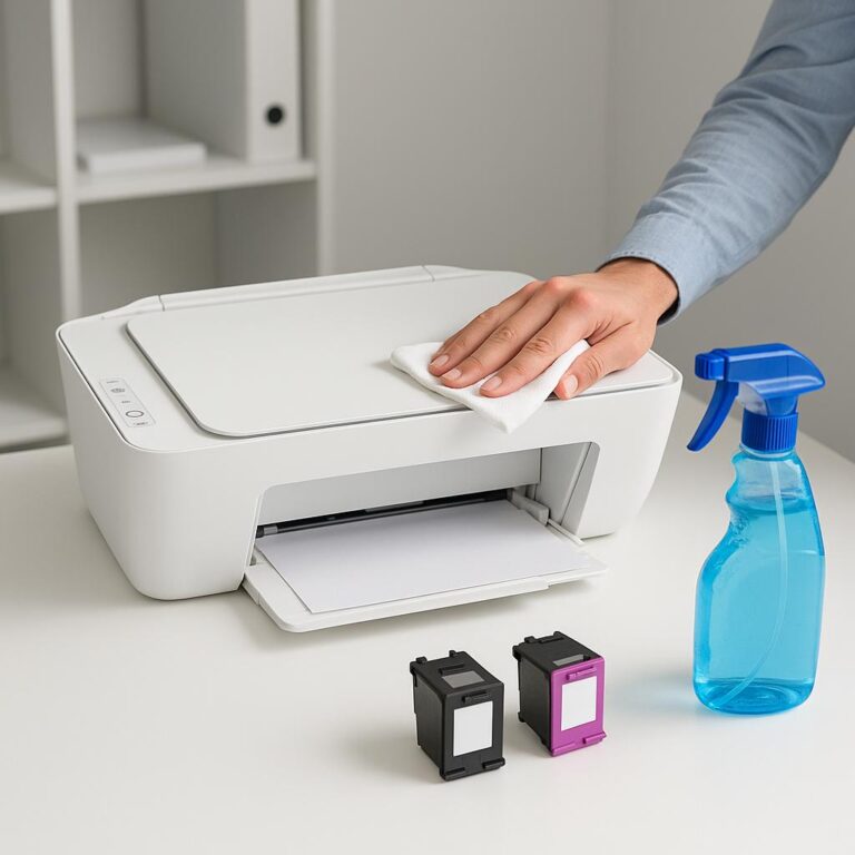 jak wyczyścić drukarkę hp deskjet 2710?