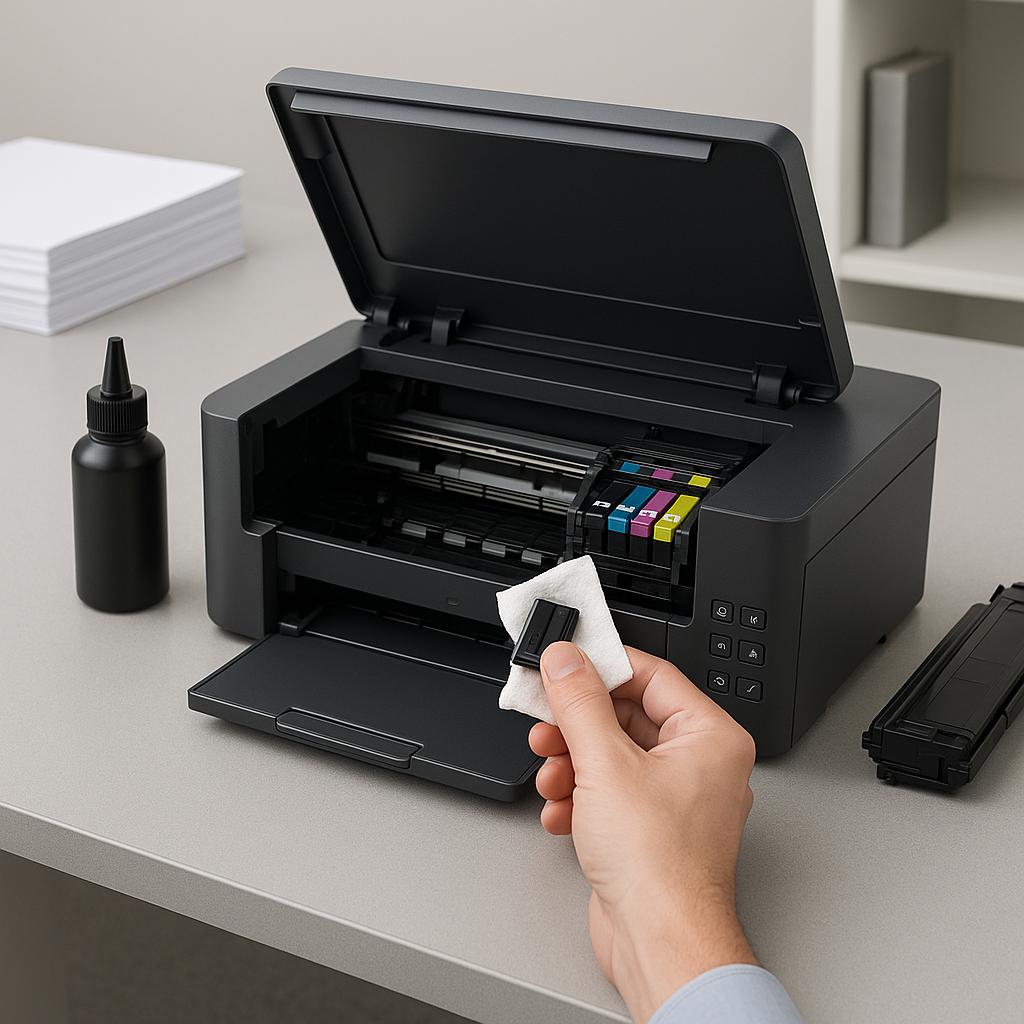 jak wyczyścić dysze w epson?