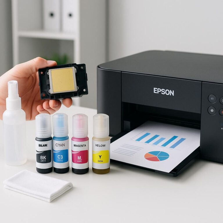 jak wyczyścić głowicę w drukarce epson?