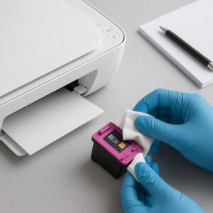 jak wyczyścić wkład atramentowy hp deskjet 3630?