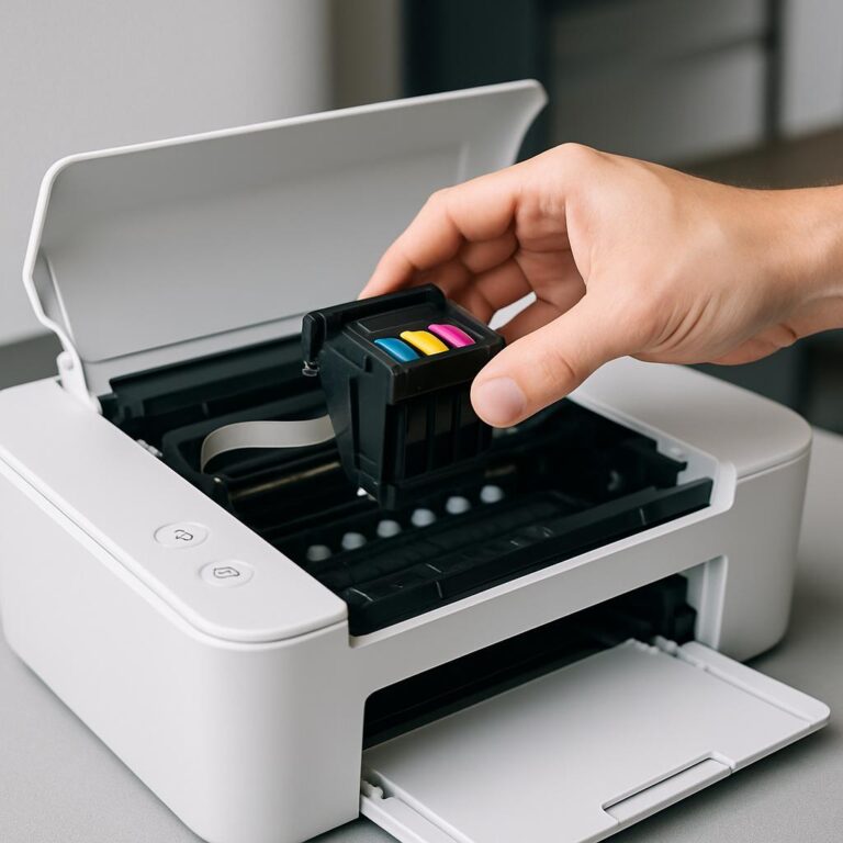 jak wyjąć głowicę drukarki?