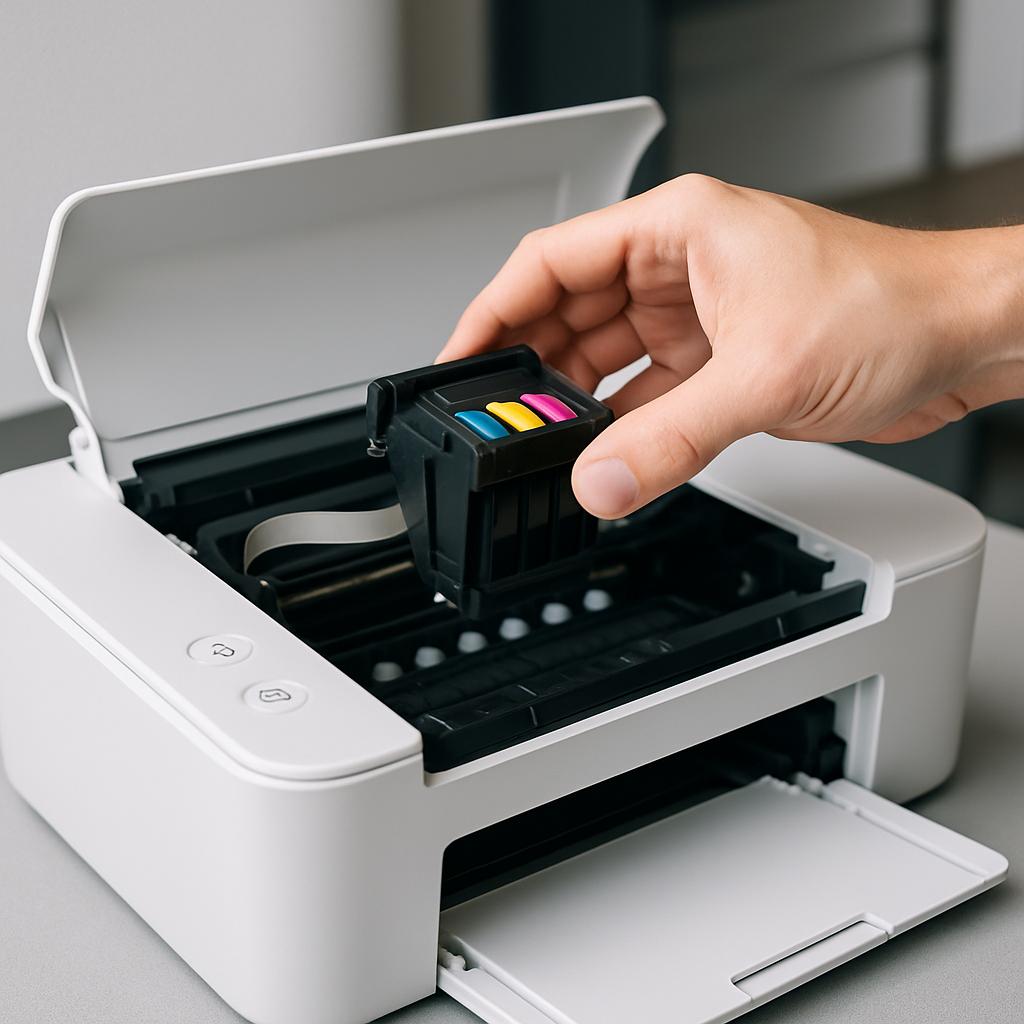 jak wyjąć głowicę drukarki?