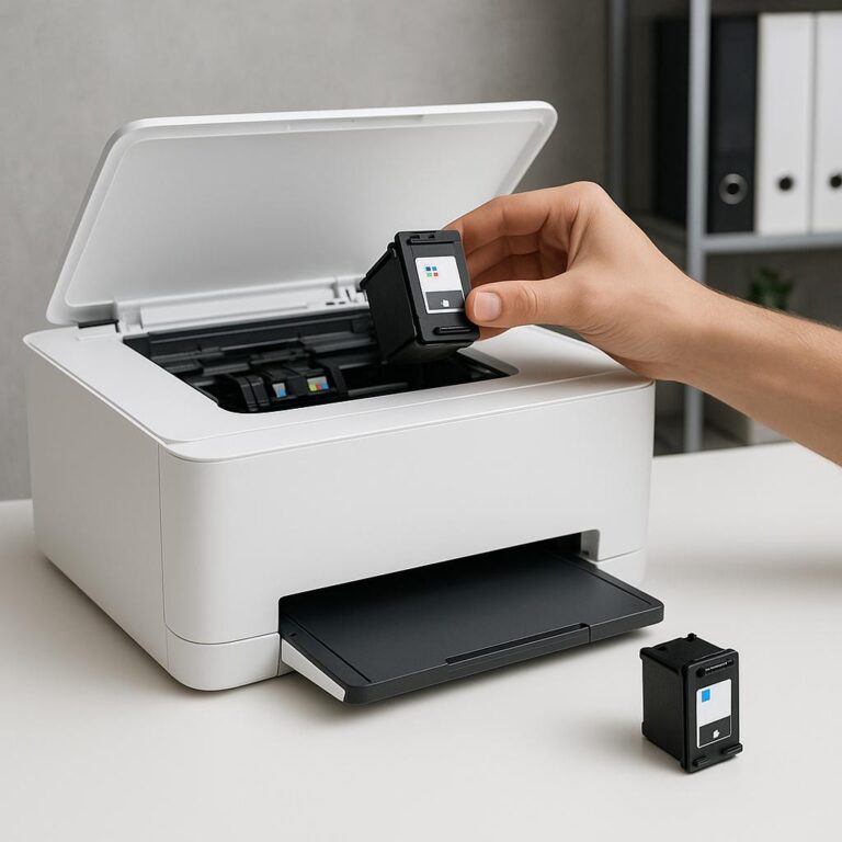 jak wymienić tusz w hp envy?