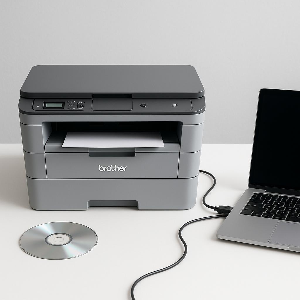 jak zainstalować drukarkę brother bez płyty cd?