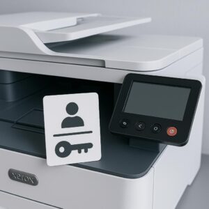jak znaleźć nazwę użytkownika i hasło do drukarki xerox?