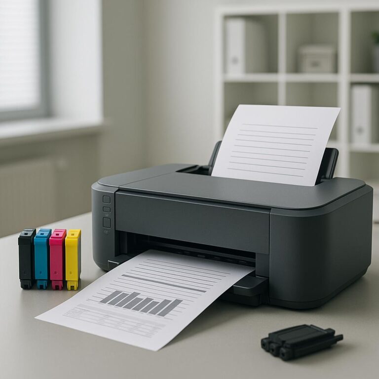 jaki typ drukarki zużywa najmniej tuszu?