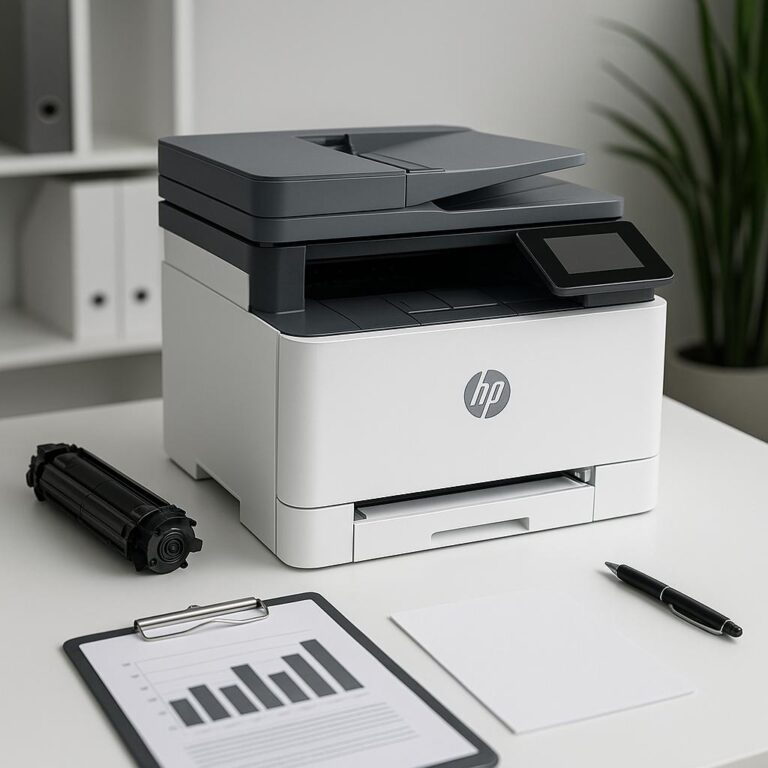 co oznacza litera ew drukarce hp?