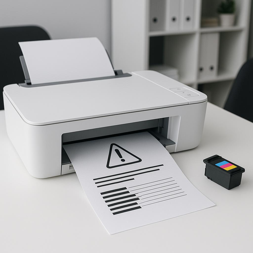 co się stanie, jeśli w trakcie drukowania w drukarce skończy się tusz?