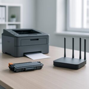 co zrobić, aby drukarka brother rozpoznała nowy router?