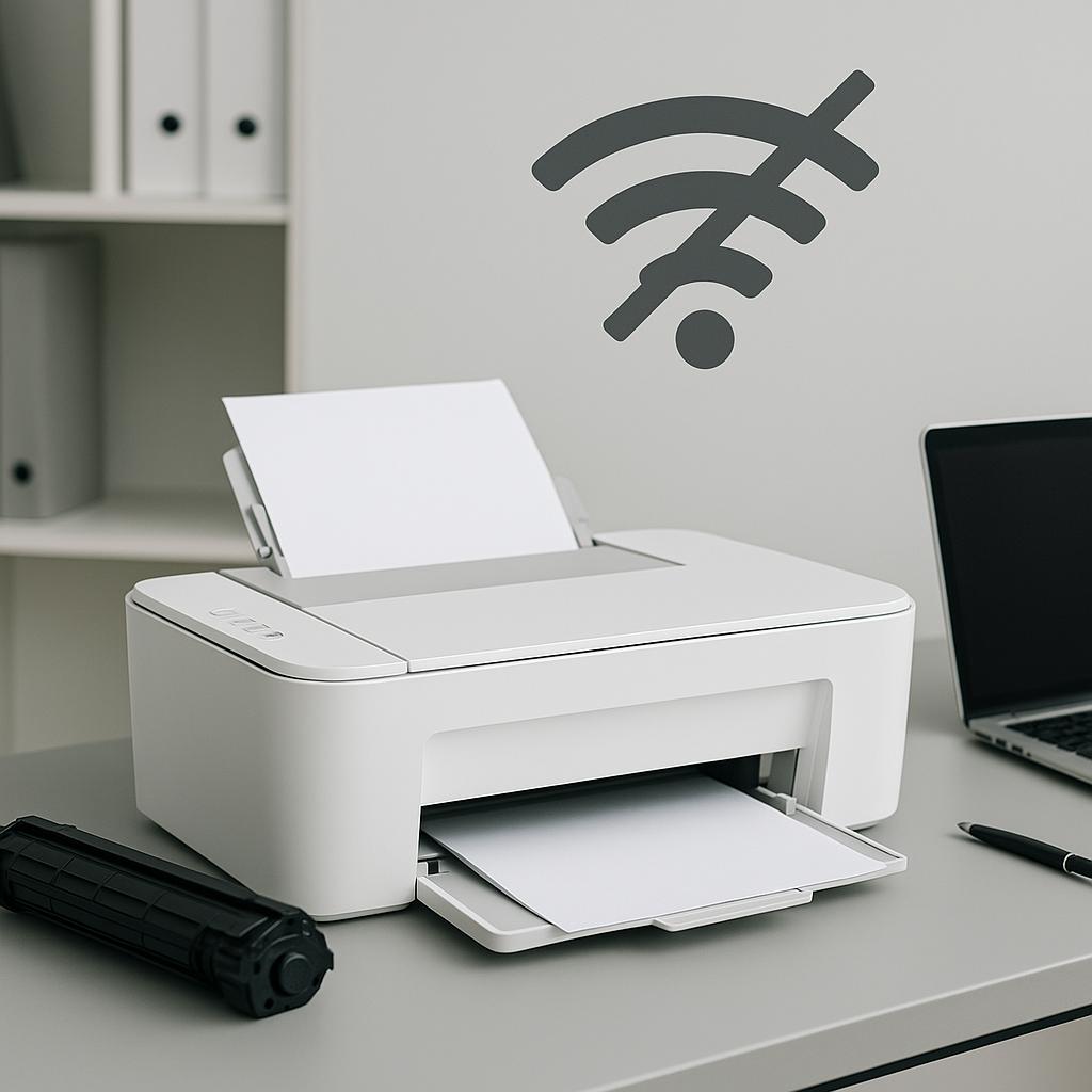 czemu drukarka nie widzi wifi?