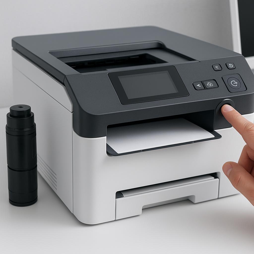 czy drukarki mają przycisk resetowania?