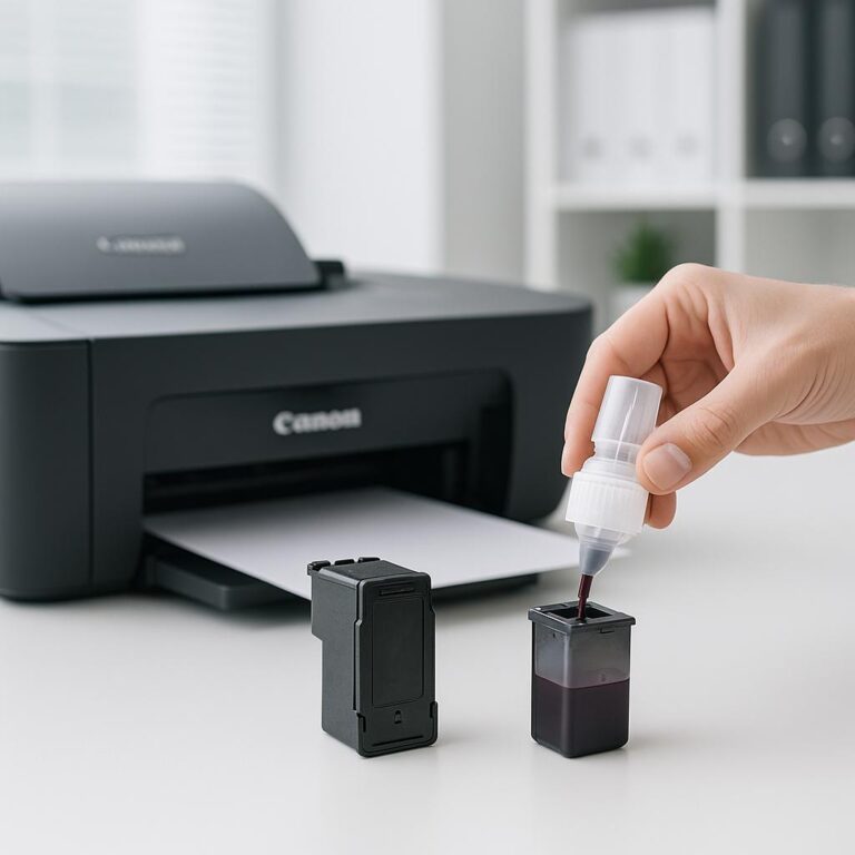 czy mogę napełniać wkłady atramentowe do drukarki canon?