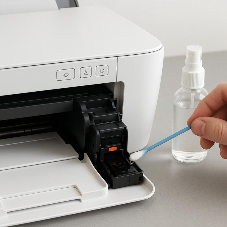 czy można czyścić głowice drukarki spirytusem?